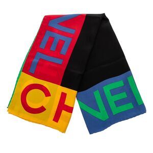 Chanel Logo Printed Silk Scarf